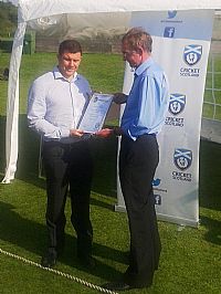 Iain MacDonald receives the Award on behalf of the MCA